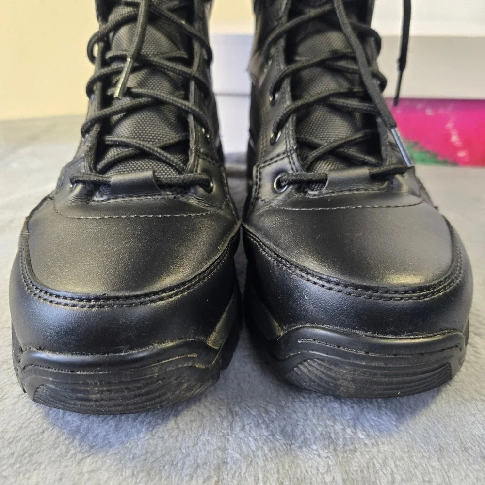 Interceptor Mens Tactical Boots Black Leather Steel Toe ASTM‎ F2413-18